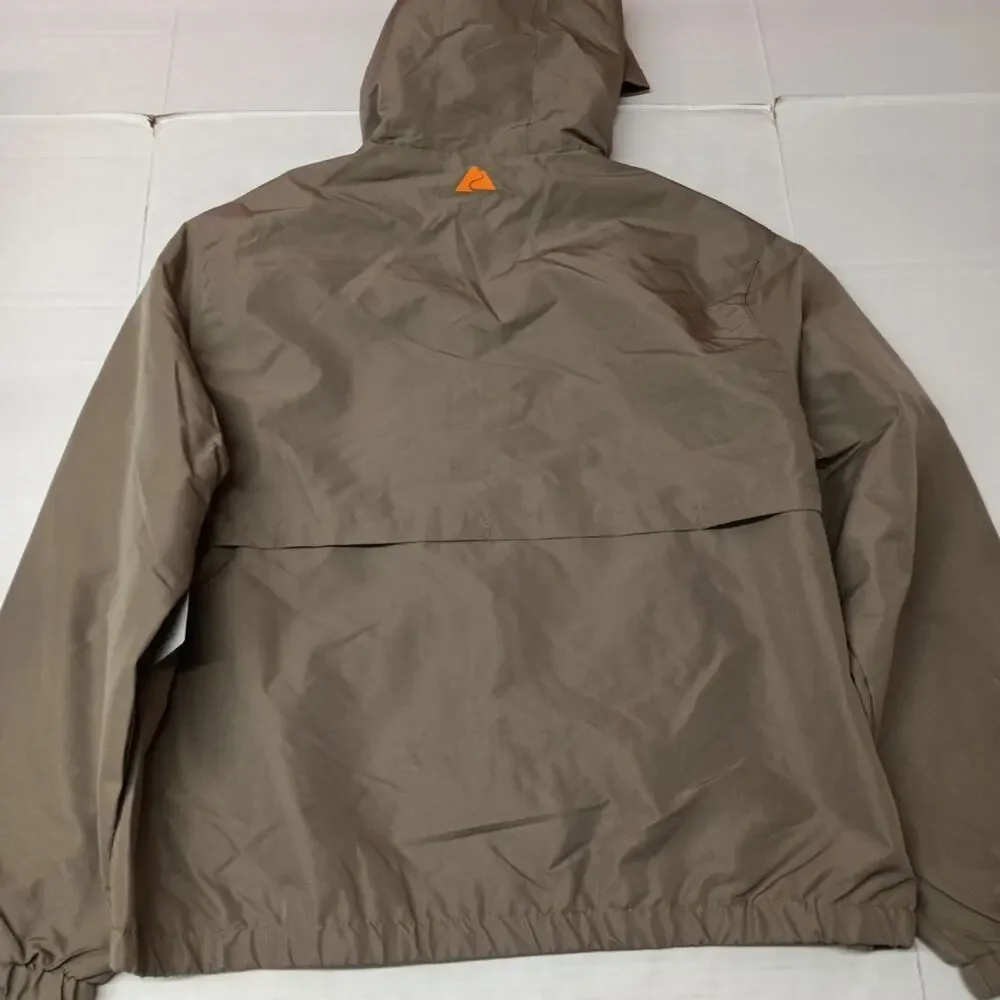 NWT Ozark Trail Windbreaker Jacket Men's XL‎ Taupe Falls Zip Pockets Hooded